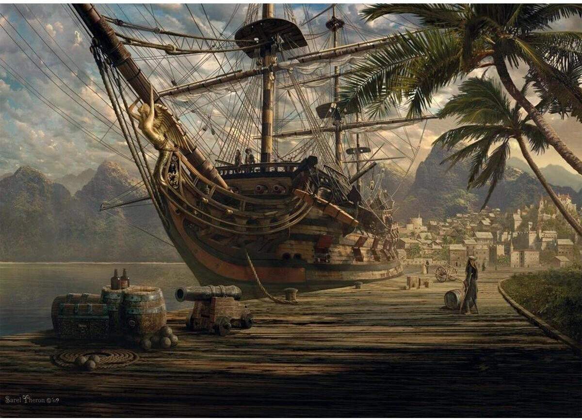 Schmidt Sarel Theron: Ship at the Anchor (1000 Pieces)