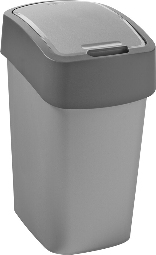 Curver FlipBin 10 L argent/anthracite