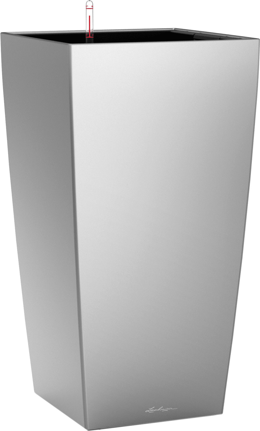 Lechuza Cubico 50 All-in-One Set silver metallic