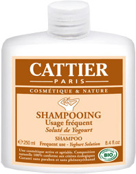 Cattier Shampooing usage fréquent Soluté de Yogourt (250 ml)