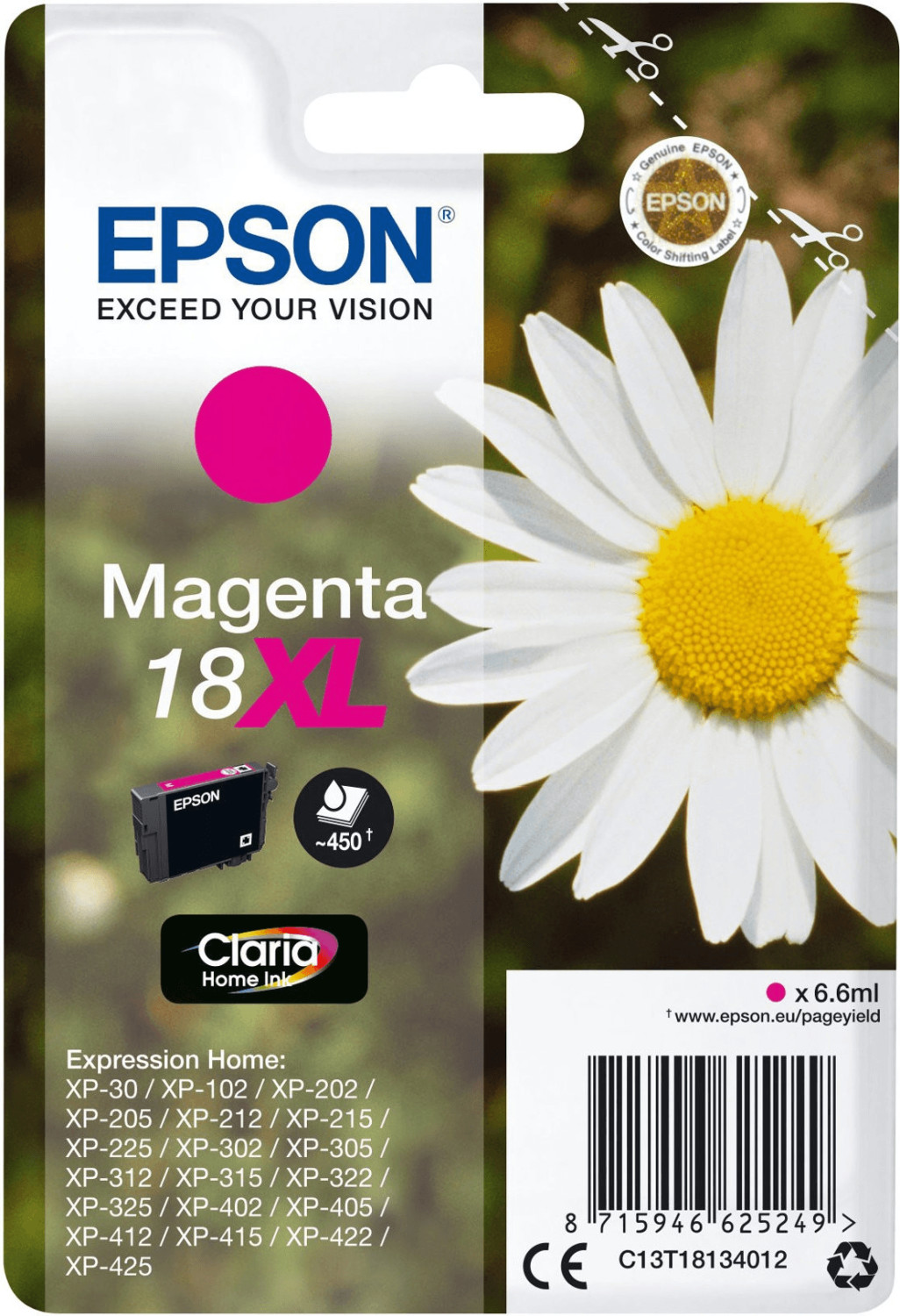 Photos - Ink & Toner Cartridge Epson 18XL magenta  (T1813)