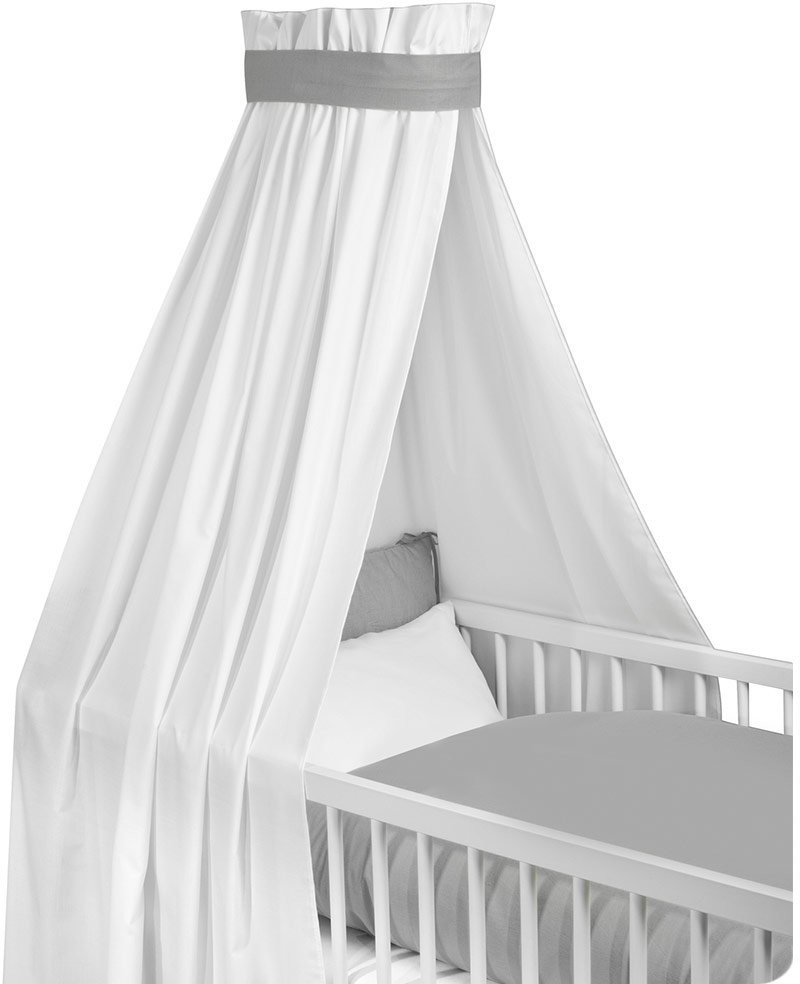 Julius Zöllner Ciel de lit voile argenté