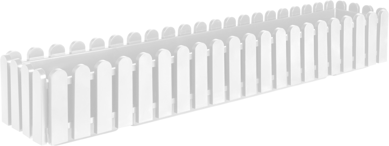 Emsa Landhaus bac à fleurs 100x20x16cm blanc