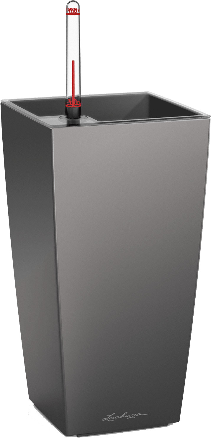 Lechuza Maxi-Cubi All-in-One Set anthracite metallic