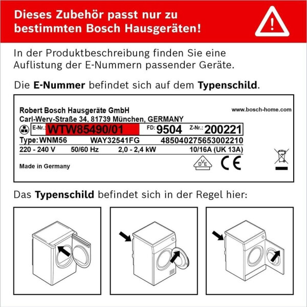 Bosch WTZ 11400 Verbindungssatz mit Auszug T24, Bild 13
