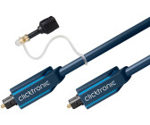 optisches Digitalaudiokabel mit 3,5mm Adapter, 2m Clicktronic Advanced Opto-Kabel 