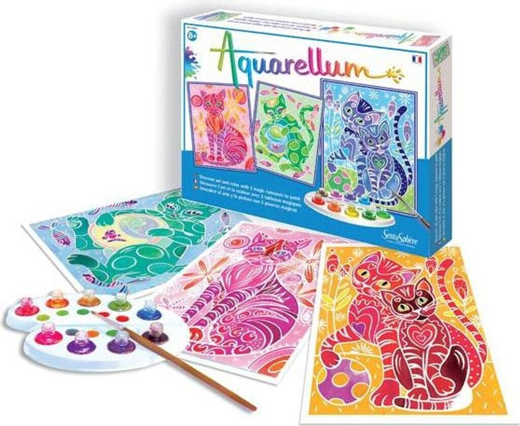 Boite Aquarelle Nicpro Lot De 48 Couleurs De Peinture Aquarelle Avec 8 Pinceaux De Poil D'u00e9cureuil, Palette, Stylo Aquarelle, 25 Feuilles De Papier, 2 U00e9ponges U2013 Non Toxiques Pour Petits Et Grands Boite Aquarelle Nicpro Lot De 48 Couleurs De Peinture Aquarelle Avec 8 Pinceaux De Poil D'u00e9cureuil, Palette, Stylo Aquarelle, 25 Feuilles De Papier, 2 U00e9ponges U2013 Non Toxiques Pour Petits Et Grands