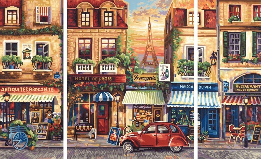 Peinture Par Numéros Schipper Toscane - 40x50cm - Peintures Acryliques Et Pinceaux Inclus