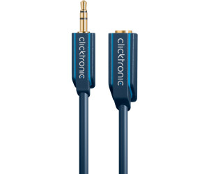3,5 mm Klinken-Stecker/3,5 mm Klin 3m Clicktronic Casual MP3 Audio-Verlängerung 