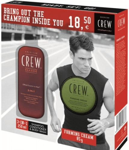 American Crew Classic 3 en 1 Shampooing, gel douche et après-shampooing (250 ml)