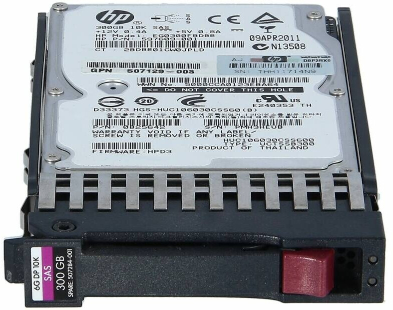 HPE Hot Swap SAS 300 Go (507284-001)