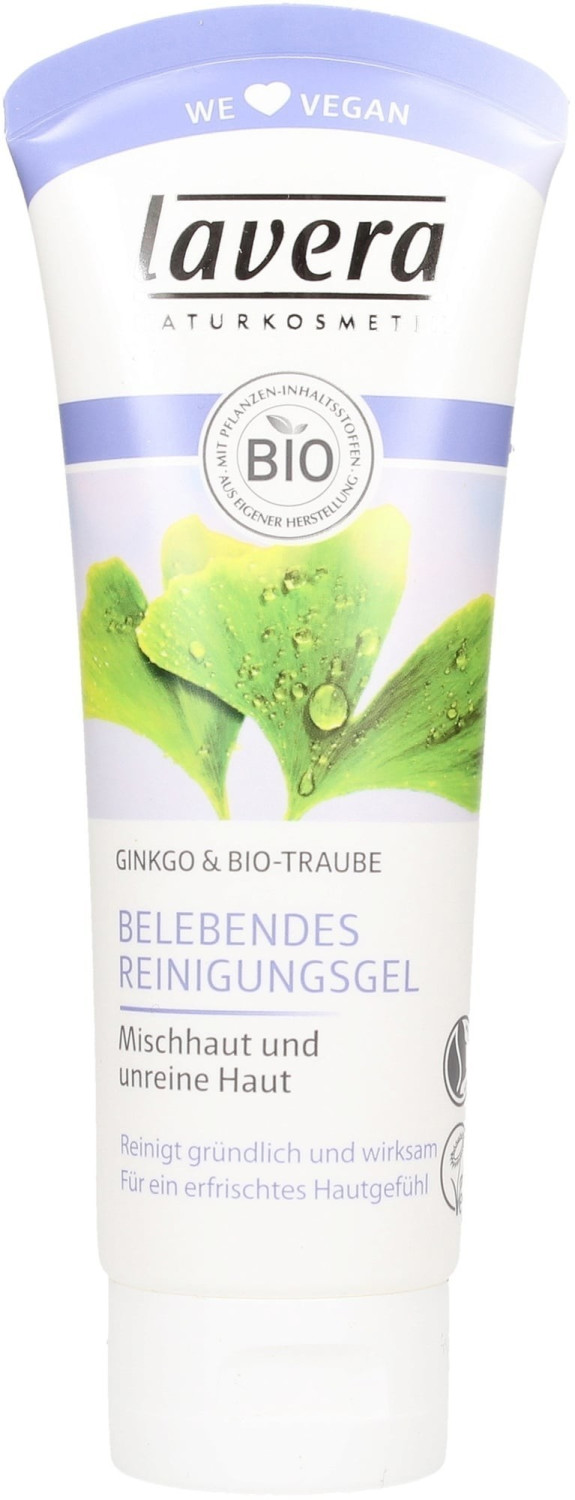 Lavera Gel nettoyant revigorant au ginkgo biloba et raisin bio (100 ml)