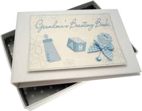 White Cotton Cards Grandparents Boasting Book - Album photo - B30SG