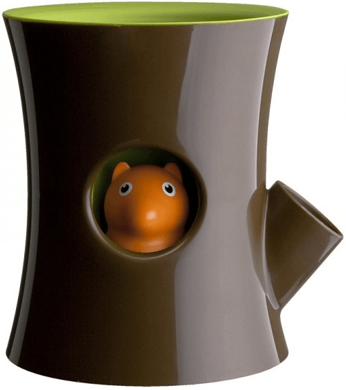 Qualy Log & Squirrel marron-vert