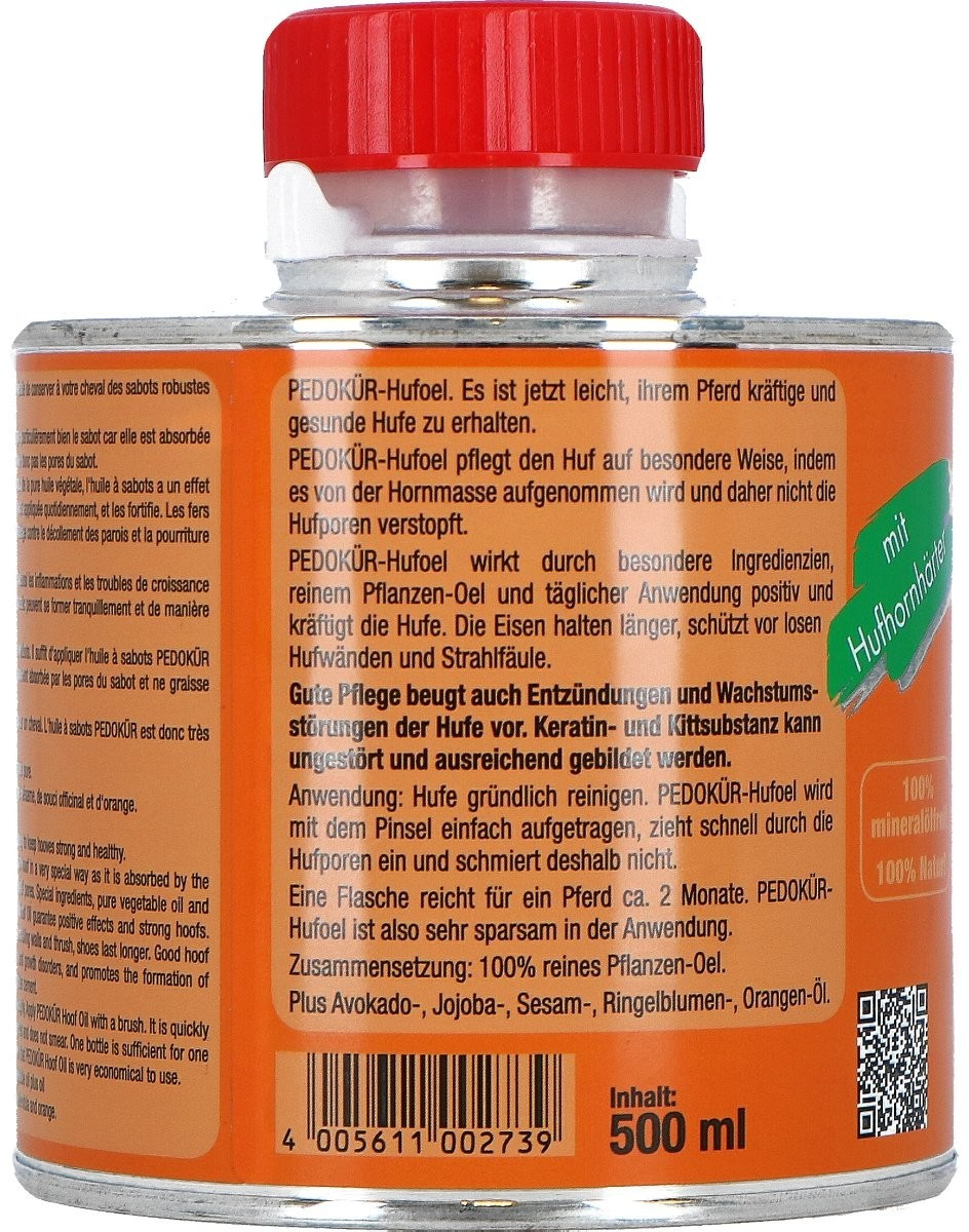 HORSE fitform Pedokür Huile pour sabots 500 ml