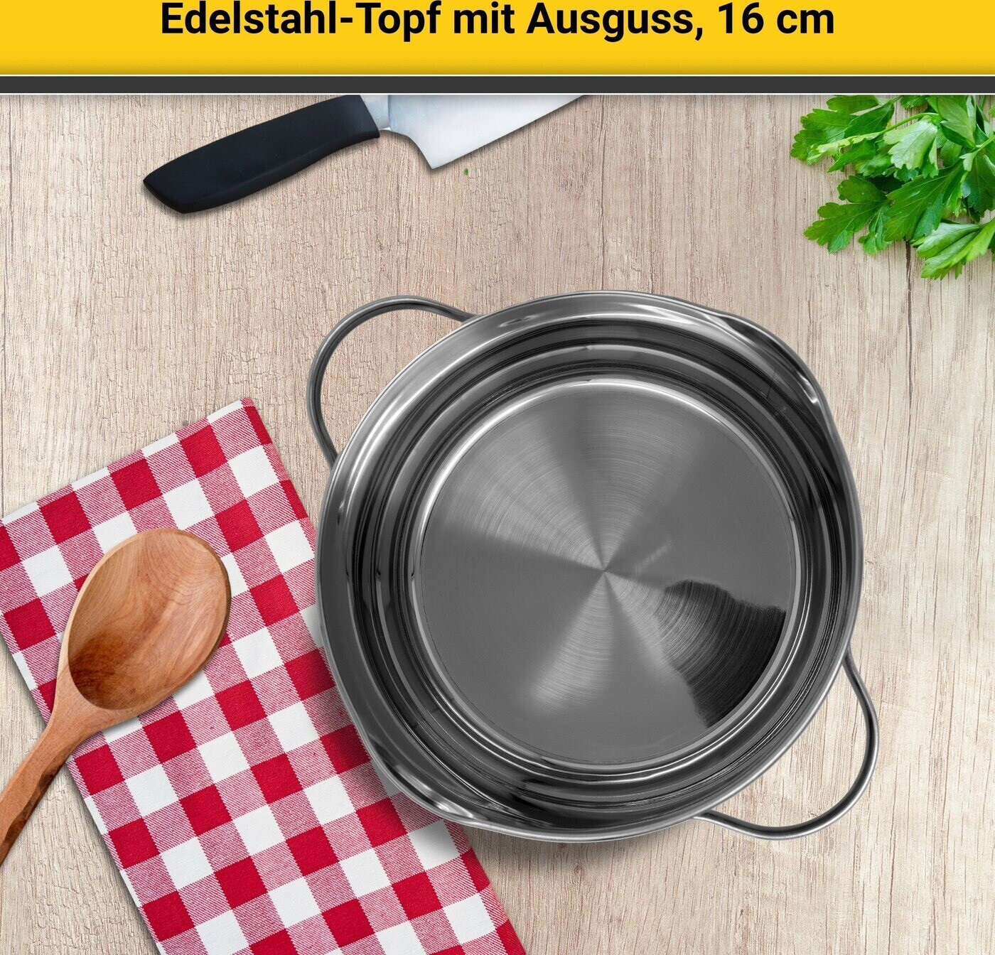€ Kochtopf | mit 16 Abschüttfunktion Krüger Preisvergleich cm bei ab 16,95