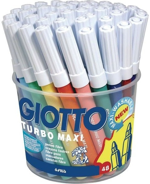 Giotto Turbo Maxi - Pot de 48 feutres