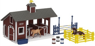 Breyer Stablemates Ecurie et 2 Chevaux