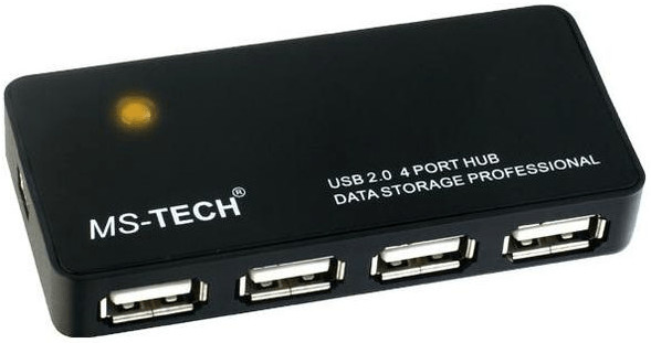 MS-Tech 4 Port USB 2.0 Hub (LU-204)