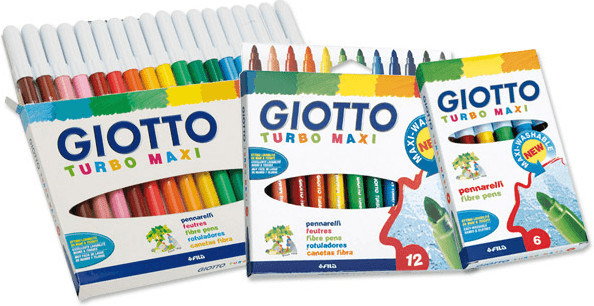 Giotto Turbo Maxi 24 pennarelli a € 8,09 (oggi)