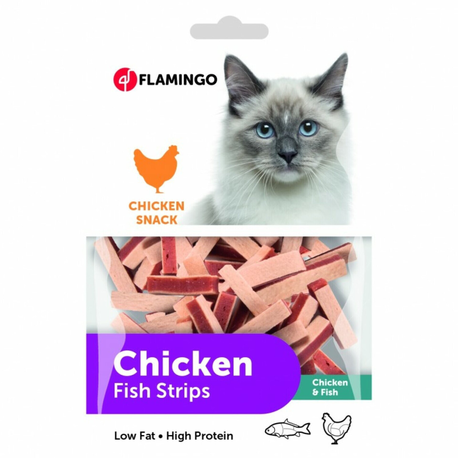 Flamingo Chick'n Snack pour chien (85 g)