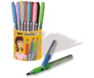 BIC Permanent-Marker Marking Color im 10er Köcher