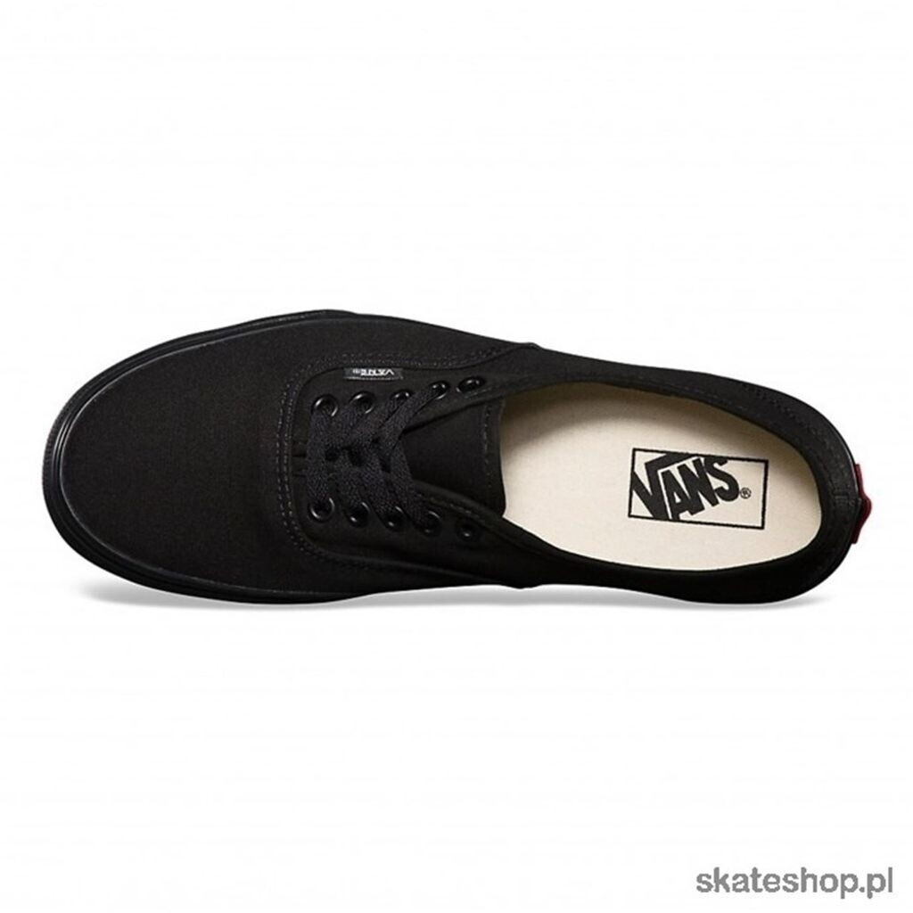 Vans u authentic black cheap