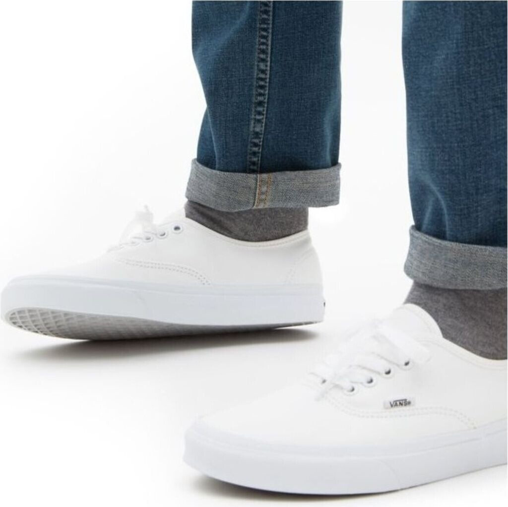 All white vans authentic hot sale