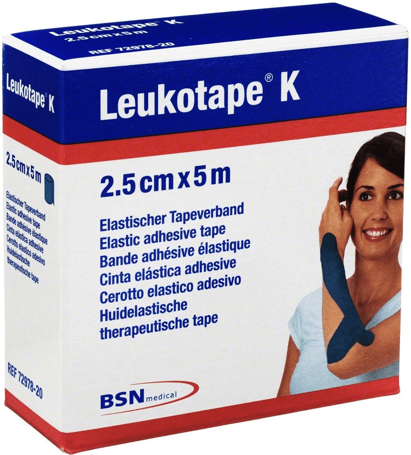 BSN Medical Leukotape K bleu 2,5 cm x 5 m