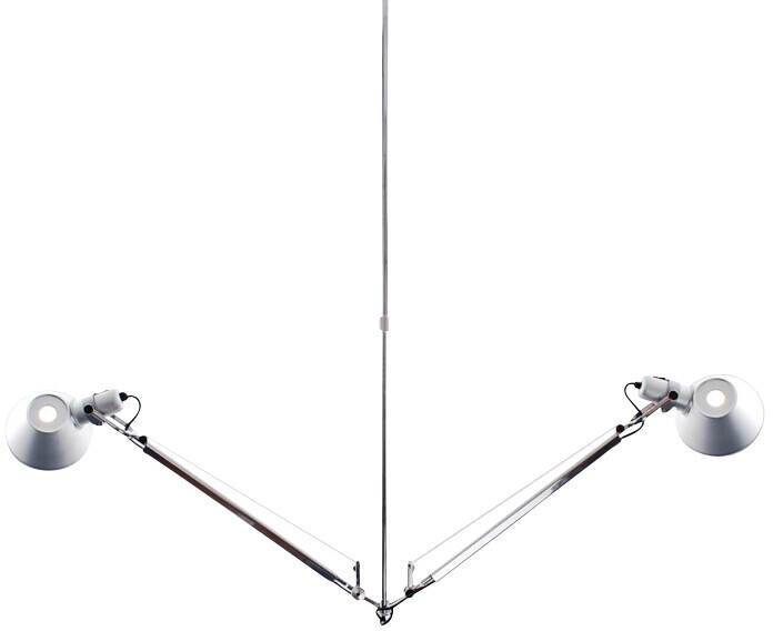 Artemide Tolomeo Sospensione 2 Bracci Alluminio