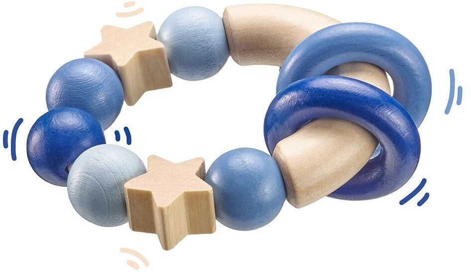 Selecta bellybutton Hochet anneau étoiles