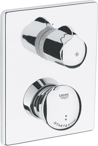 GROHE Eurodisc SE - Mitigeur thermostatique de douche temporisée (chrome, 36247)