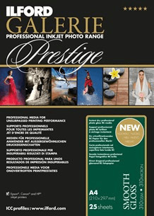 Ilford Galerie Prestige Smooth Gloss, A2, 310g/qm (2001742)