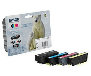 Epson 26 Multipack - Pack de 4 - noir, jaune, cyan, magenta - originale -  emballage coque avec alarme radioélectrique/ acoustique - cartouche d'encre  - pour Expression Premium XP-510, XP-520