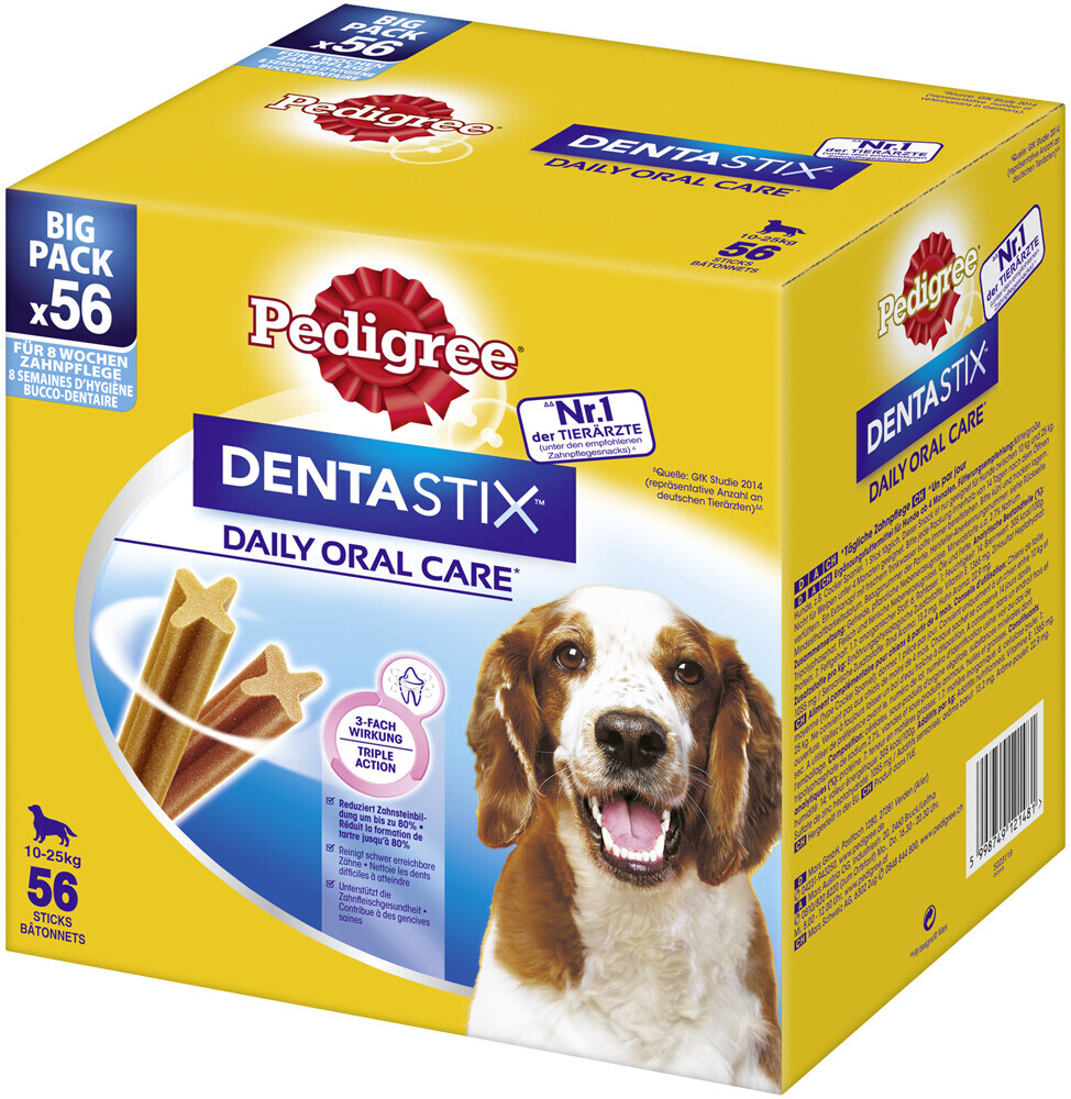 Pedigree DentaSticks Medium Dogs Pack of 56