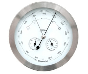 Deutsch / °C Fischer Barometer mit Thermometer & Hygrometer 160 mm 1602-01 