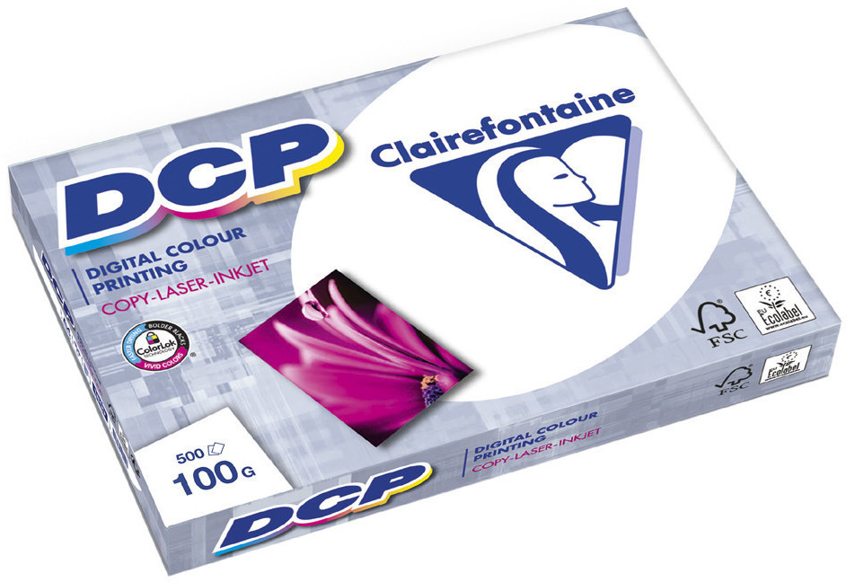 Clairefontaine DCP Papier imprimante laser couleur, A3, 250g/m2, blanc (1858)