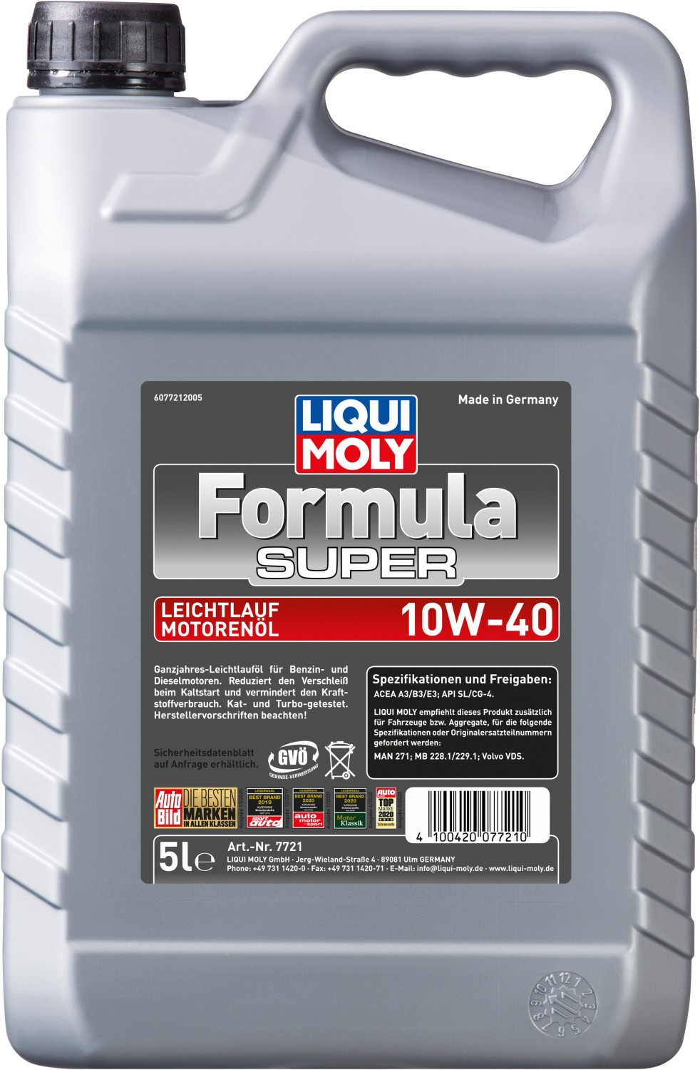 LIQUI MOLY Formula Super 10W-40 ab 8,94 €