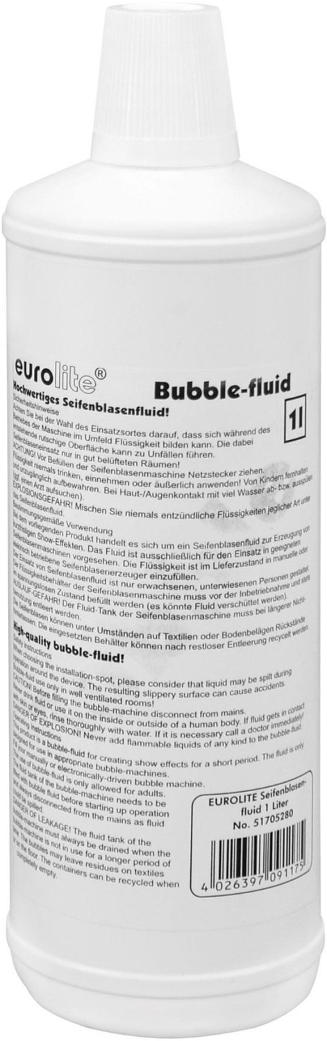 Eurolite Liquide pour machine à bulles 1l