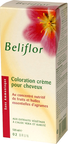 Beliflor Coloration crème pour cheveux 2 Brun (120 ml)