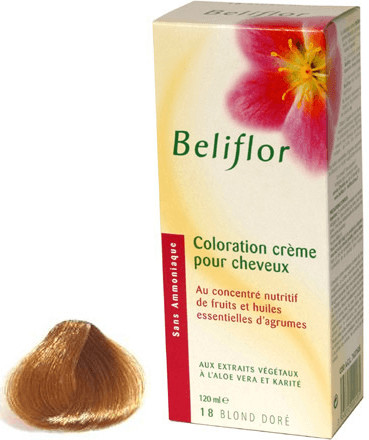 Beliflor Coloration crème pour cheveux 18 Blond doré (120 ml)