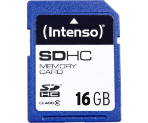 Intenso SDHC UHS-I 16GB Class 10 Speicherkarte blau