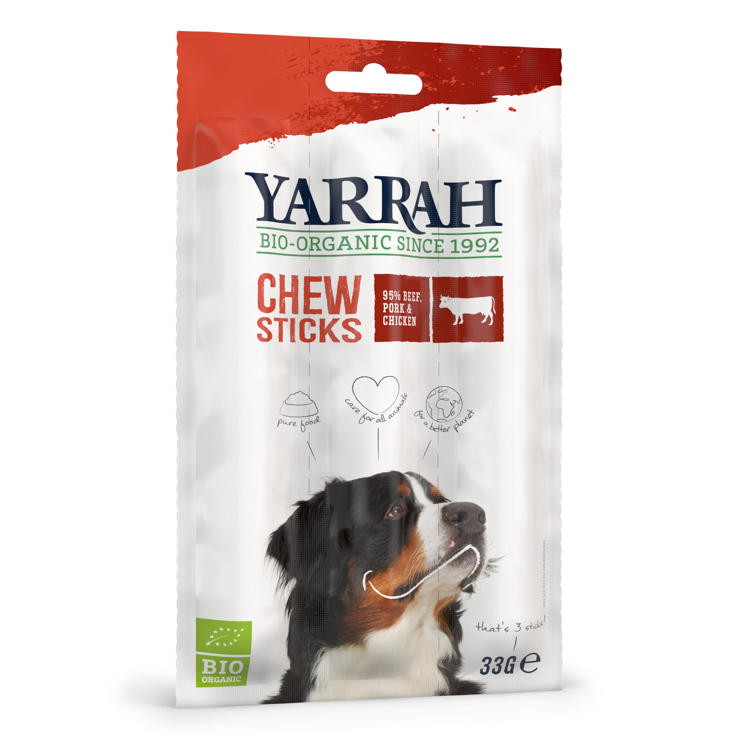 Yarrah Organic Chewing Sticks for Dogs 33g