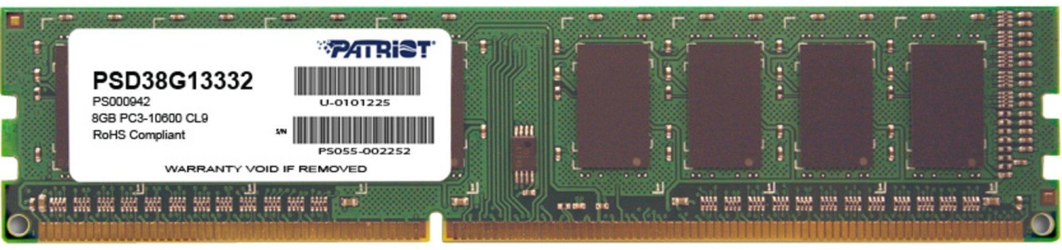 Patriot G2 Series 8 Go DDR3 PC3-10667 CL9 (PSD38G13332)