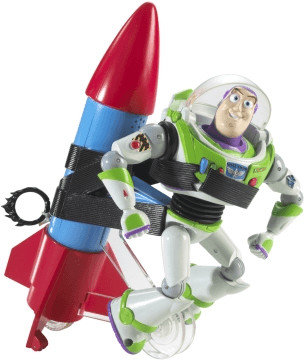 Mattel Toy Story Rocket Running Buzz
