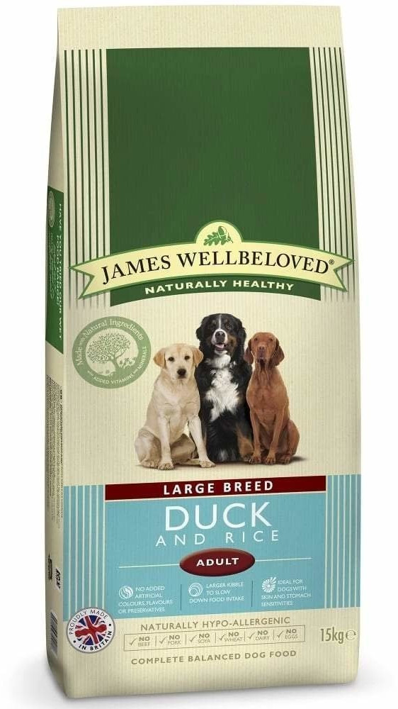 James Wellbeloved Adult canard et riz (15 kg)