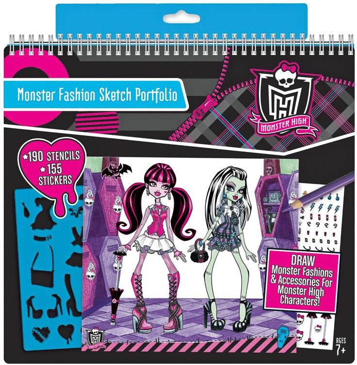 IMC Toys Carnet d'esquisses portfolio Monster High