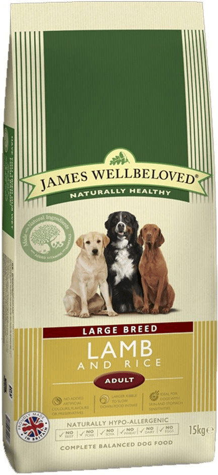 James Wellbeloved Large Breed Adult agneau et riz (15 kg)