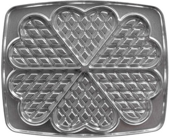 Lagrange Plaques Super 2 gaufres coeur
