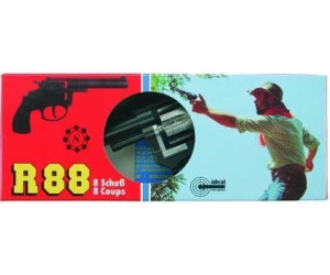 Schrödel- Pistolet Jouet R 88 8-Coups, 1012881, Noir, Taille